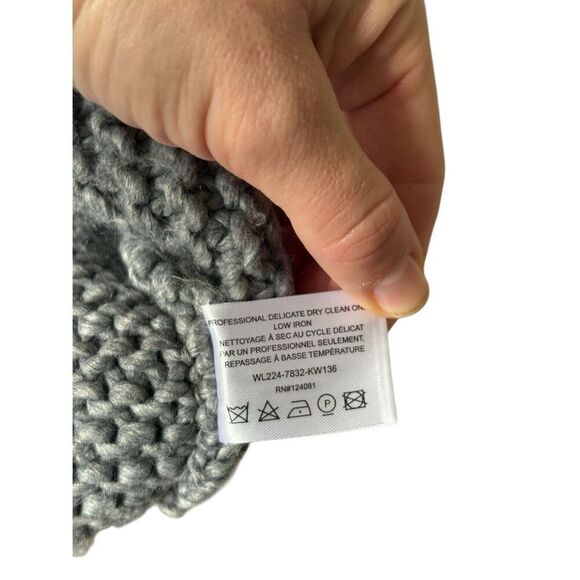 Proenza Schouler CHUNKY KNIT SWEATER size S Gray Wool Blend - Picture 9 of 10